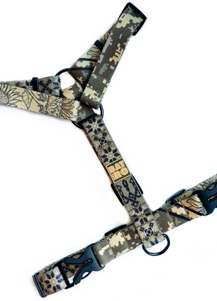 Nylon dog h-harness BAT&RO "glory", size M