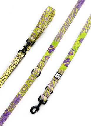 Adjustable nylon dog leash BAT&RO "wild" 10ft (3m)