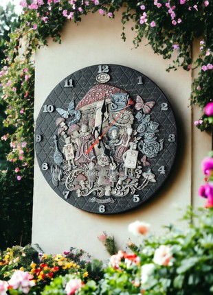 Wall Clock Alice in Wonderland