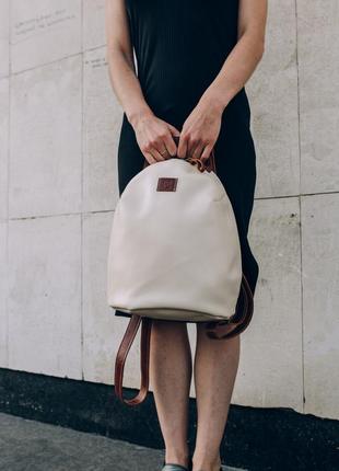 Designer leather backpack5 photo