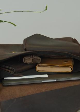 Large top handle leather bag, rieltor gift for men, leather satchel laptop bag4 photo