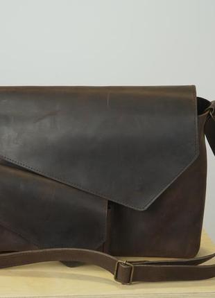 Large top handle leather bag, rieltor gift for men, leather satchel laptop bag2 photo