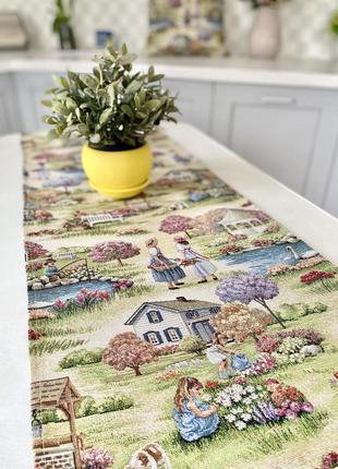Tapestry table runner  37x100 cm.3 photo