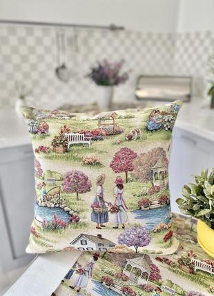 Decorative tapestry pillowcase 45*45 cm. one-sided4 photo