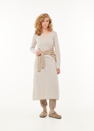 Sandy knitted wool dress