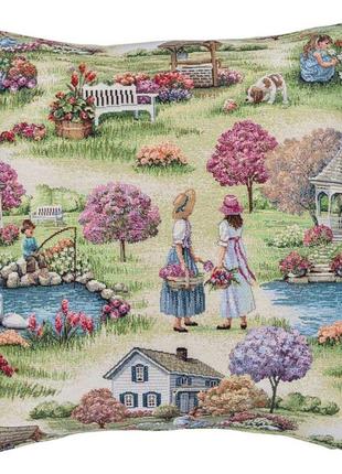 Decorative tapestry pillowcase 45*45 cm. one-sided5 photo