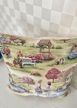 Decorative tapestry pillowcase 45*45 cm. two-sided4 photo