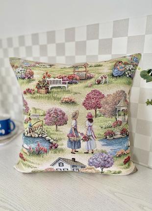 Decorative tapestry pillowcase 45*45 cm. two-sided5 photo