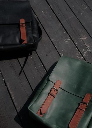 Boho city hipster backpack, leather back pack6 photo
