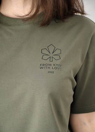 T-shirt From Kyiv with Love Haki2 photo