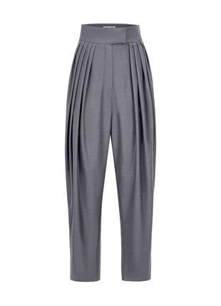Silver pleated pants2 photo
