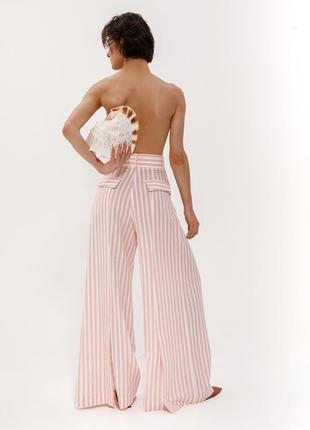 Striped linen palazzo5 photo