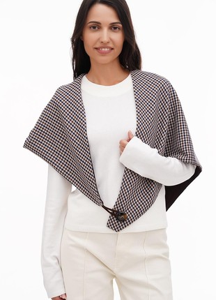 Stylish scarf double-sided scarf with original clasp, unisex