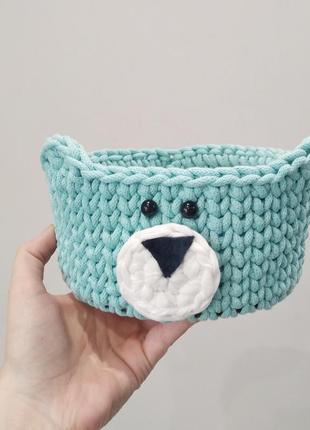 Knitted basket, 1 piece2 photo