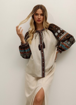Women's embroidered blouse "Dzvinka" bright