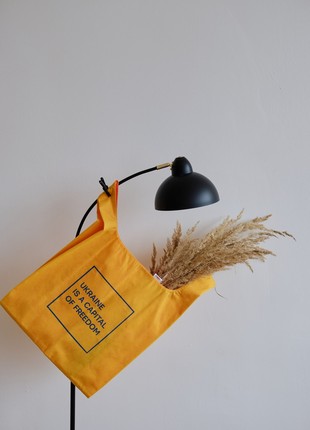 Large "Morti" shopping bag, patriotic print, handmade.Tote bag.