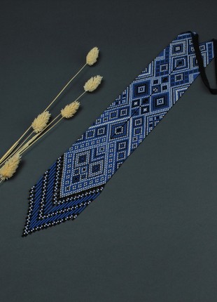Blue necklace statement jewelry for woman