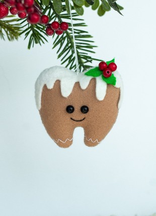 Christmas tooth ornament