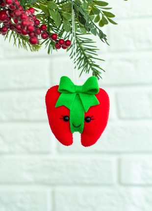Christmas tooth ornament