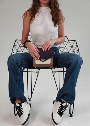 Small crossbody bag,  Popular bag, Top handle leather handbag for woman, Lamponi Chest One3 photo