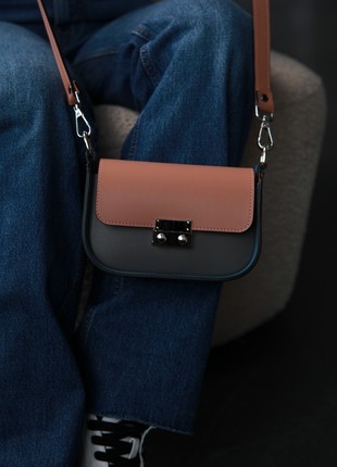 Leather Handbag for Woman, Crossbody Bag, Leather Purse, Shoulder Bag,  Lamponi Saddle One XS
