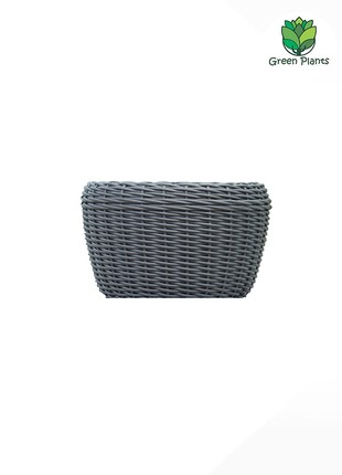 Flower Pot 16 Liters (Planter for Flowers and Plants), Handmade Artificial Rattan Vase.
