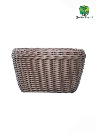 Flower Pot 20 Liters (Planter for Flowers and Plants), Handmade Artificial Rattan Vase.