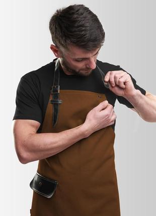 Apron jackson canvas brown4 photo