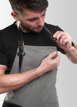 Apron jackson teflon grey5 photo