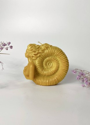 Beeswax candle Goddess of the sea