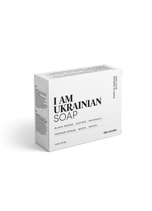 Solid soap DeLaMark I am Ukrainian Black pepper-Leather-Patchouli 110 g (4820152333322)