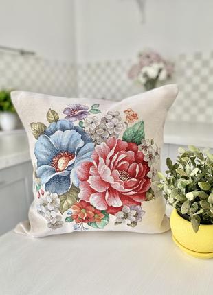 Decorative tapestry pillowcase 45*45 cm. one-sided