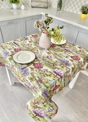 Tapestry tablecloth limaso 137 x 180 cm. tablecloth on the kitchen table3 photo