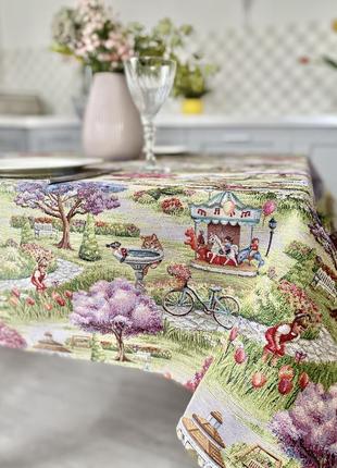 Tapestry tablecloth limaso 137 x 220 cm. tablecloth on the kitchen table4 photo
