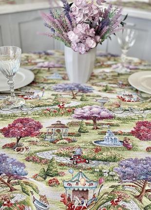 Tapestry tablecloth for round table limaso ø200 cm, round4 photo