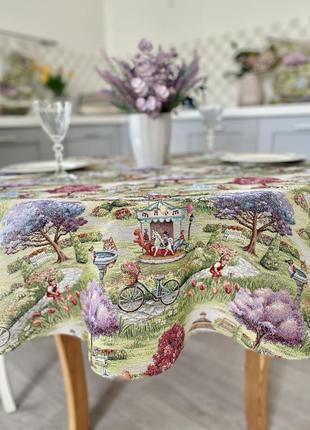 Tapestry tablecloth for round table limaso ø240 cm, round3 photo