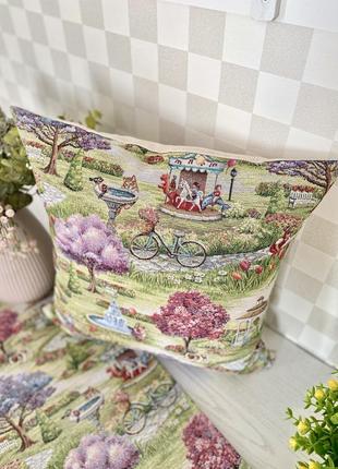 Decorative tapestry pillowcase 45*45 cm. one-sided2 photo