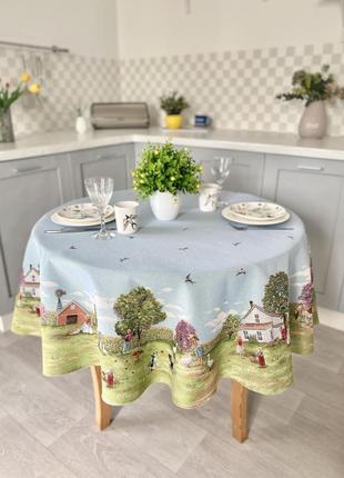 Tapestry tablecloth for round table ø160 cm, round