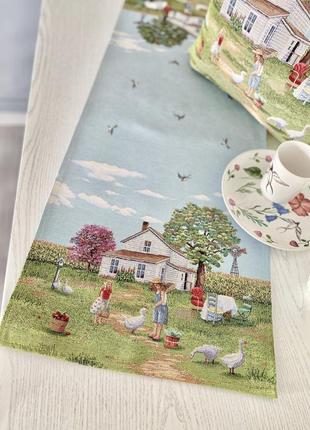 Tapestry table runner  37x100 cm.3 photo