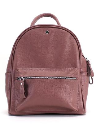 Leather backpack / basil