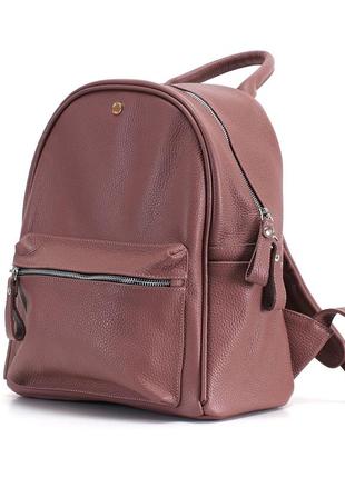 Leather backpack / basil3 photo