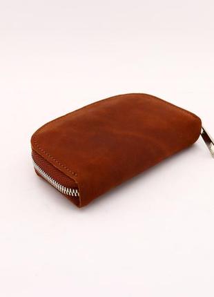 Handmade leather women slim purse pocket coins/ personalized mini classic wallet with card slot4 photo