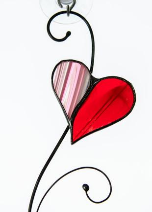 Stained glass handmade heart  decor2 photo