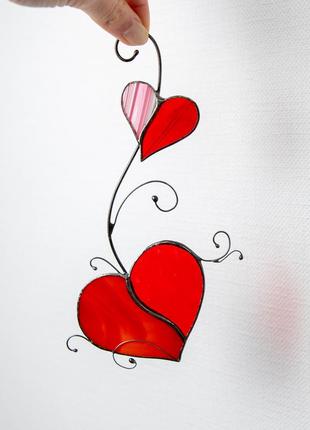 Stained glass handmade heart  decor3 photo