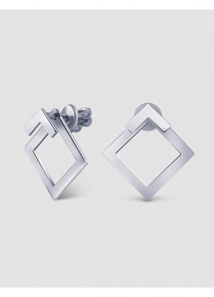 Rhombus jacket earrings2 photo