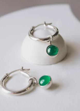 Congo earrings with green3 photo