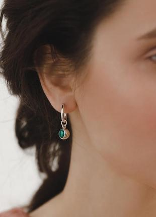 Congo earrings with green2 photo