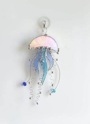 Jellyfish stained glass art6 photo