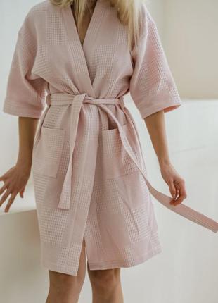 Cosy robe waffle kimono3 photo