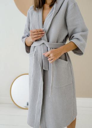 Cosy wafer robe with hood3 photo